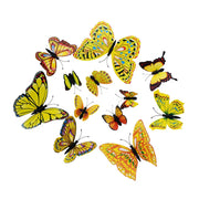 12pcs PVC 3d Butterfly wall decor cute Butterflies wall stickers art Decals home Decoration room wall art