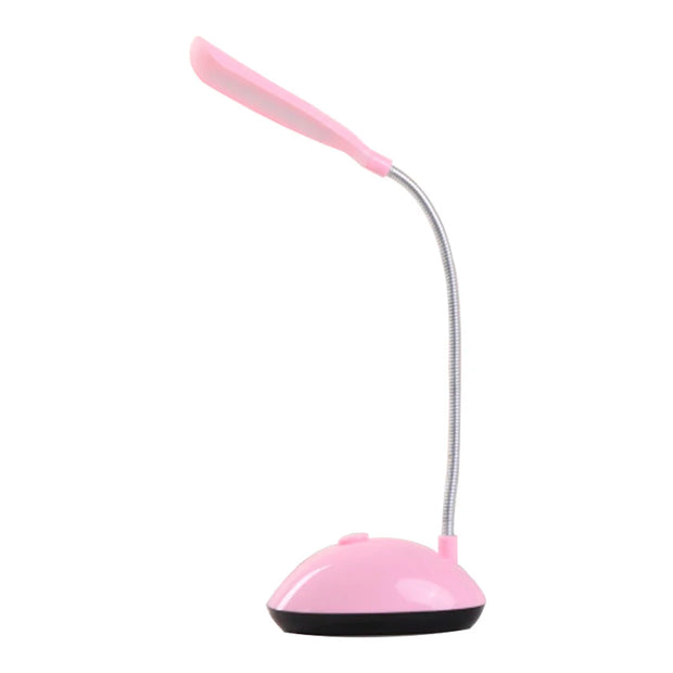 Battery Operated LED Reading Night Lamp Flexible Table Light Foldable Switch Desk Working Study Light For Kids Student Office