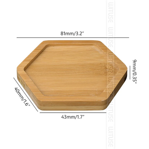 Flower Pots Nursery Planter Bamboo Tray Anti-Fade 14 Style Round Square Minimalism Holder Home Decor Gardening Supply Wood Rural