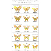 12 Pcs Gold 3D Hollow Butterfly Wall Sticker For Wedding Decoration Decals Living Room Home Decor Butterflies Garden Stickers