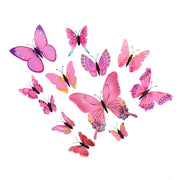 12pcs PVC 3d Butterfly wall decor cute Butterflies wall stickers art Decals home Decoration room wall art