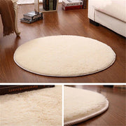 Home Solid Yoga Mat 40cm x 40cm Decor Soft Bath Bedroom Non-slip Floor Shower Rug Yoga Plush Round Mat