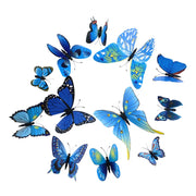 12pcs PVC 3d Butterfly wall decor cute Butterflies wall stickers art Decals home Decoration room wall art