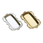 Multifunction Cake Snack Tray Metal Serving Tray Towel Plate Desk Organizer