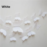 12pcs 3D PVC Butterfly New Qualified Wall Stickers for Curtain Living room Decoration Plastic Wall Stickers Plastic Posters