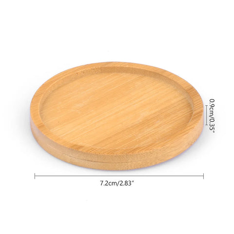 Flower Pots Nursery Planter Bamboo Tray Anti-Fade 14 Style Round Square Minimalism Holder Home Decor Gardening Supply Wood Rural