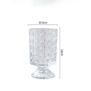 French Creative Crystal Glass Vase Decoration Water Flower Arrangement Flower Bottle Dining Table Living Room Decorations