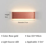 Modern LED Wall Lamp for Bedside Living Room Stairs Aisle Bathroom Home Decorations Wall Sconce Indoor Lighting Fixture Luster