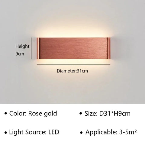 Modern LED Wall Lamp for Bedside Living Room Stairs Aisle Bathroom Home Decorations Wall Sconce Indoor Lighting Fixture Luster