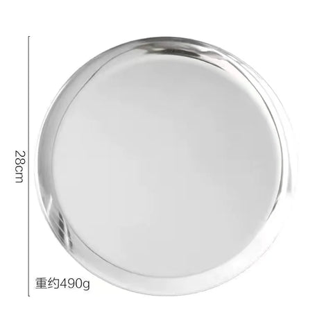 Mirror Silver Tray Stainless Steel High Sense Desktop Storage  Cosmetics Jewelry Sundry Key  Box Decorative