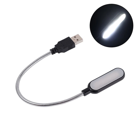 USB Book Light Portable Mini Night Light Flexible Bendable Reading Light for Table Lamp PC Computer Laptop Notebook