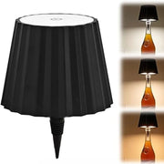 Wireless Touch Control Bottle Table Lamp with 3 Colors & Stepless Dimming, Ideal for Bar, Wine Bottle Decoration & Desk Lighting