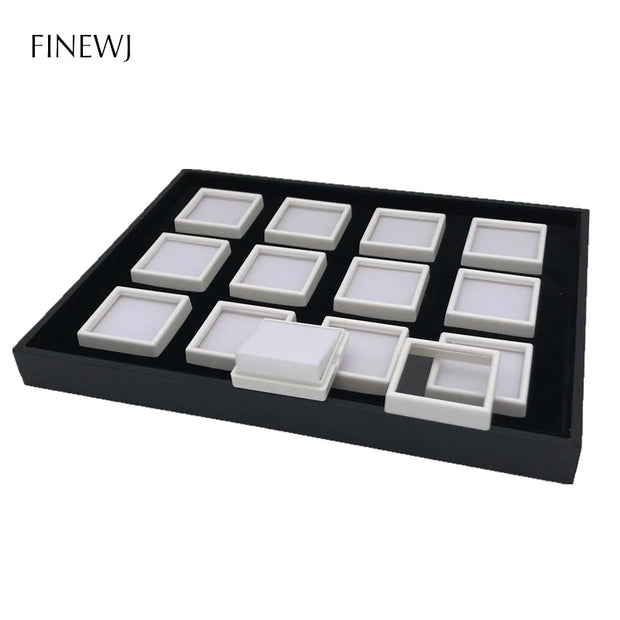 Wholesale Jewelry Gem Display Box Case Loose Diamond Storage Tool Coin Jar Show Tray Gem Pot Gemstone Organizer Holder Container