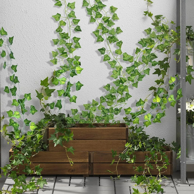 Artificial Green Leaves Ivy Vine Garland Creeper Rattan Fake Leaf Plants Hanging Garlands for Garden Wedding Party Home Decor