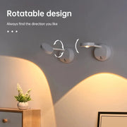 HPH USB Rechargeable Intelligent Human Sensing Wireless Wall Light Dimmable Led Spotlight For Lighting Paintings Pictures