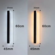 LED Wall Lamp Garden Decoration Lighting Waterproof Modern LED Wall Light AC 220V/110V 40/60/80/100/120CM Indoor Outdoor Lamps