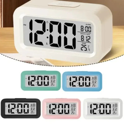 Desk Decorations Table Clock Bedroom Decoration Led Digital Alarm Clock Data Times Calendar Electronic Multi-function Desktop