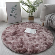 40cm Anti-Slip Fluffy Rugs Large Shaggy Rug Super Soft Mat Living Room Bedroom Carpet Aesthetic Bedroom Round Carpet Decoration