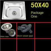 1.1mm Best Thickened Sink 304 Stainless Steel Kitchen Single Large Slot Set