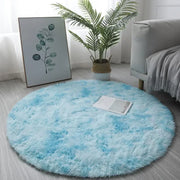 40cm Anti-Slip Fluffy Rugs Large Shaggy Rug Super Soft Mat Living Room Bedroom Carpet Aesthetic Bedroom Round Carpet Decoration