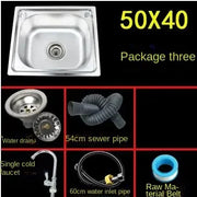 1.1mm Best Thickened Sink 304 Stainless Steel Kitchen Single Large Slot Set