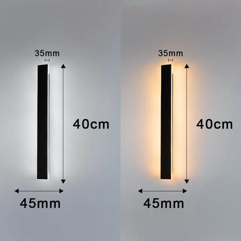 LED Wall Lamp Garden Decoration Lighting Waterproof Modern LED Wall Light AC 220V/110V 40/60/80/100/120CM Indoor Outdoor Lamps