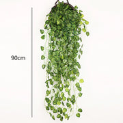 2 Pack Artificial Hanging Plants Fake Potted Greenery Vine Ivy for Home Wedding Wall Shelf Patio Garden Indoor Outdoor Decor