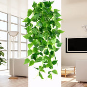 Artificial Hanging Plant Fake Ivy Leaves Vine 105cm/41in Clover Plant Greenery for Window Porch Garden Pot Indoor Outdoor Decor