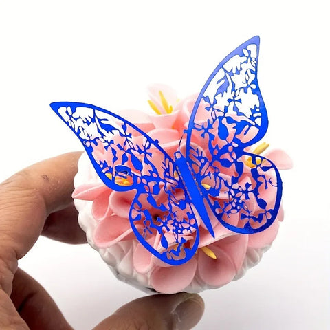 12Pcs Fashion 3D Hollow Butterfly Creative Wall Sticker For DIY Wall Stickers Modern Wall Art Home Decorations DIY Gift