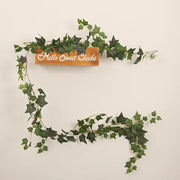 2M Ivy Green Fake Leaves Garland Plant Vine Foliage Home Decor Plastic Rattan String Wall Decoration Artificial Plants