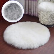 Ultra Soft Plush Round Rug Mat Fluffy White Carpet for Living Room Home Decor and Bedroomr Bedroom and Kids Room 30cm 50cm