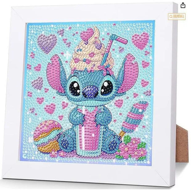 5D Cartoon Diamond Painting Stitch Sticking Full Drills Embroider Room Decoration Draw Handiwork Semi-finished products 18*18cm