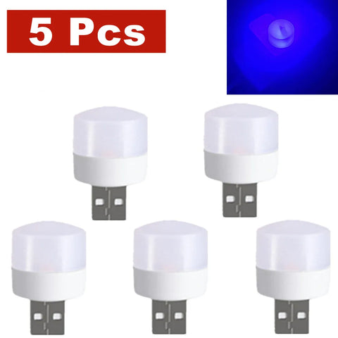 5pcs USB LED Reading Lamp Mini Book Light Camping Night Lights Table Lamps For Power Bank PC Notebook Laptop USB Night Light