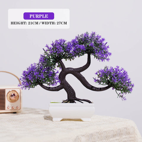 Artificial Plants Bonsai Small Tree Simulation Pot Plants Table Potted Ornaments for Hotel Garden Home Decor Fake Flower