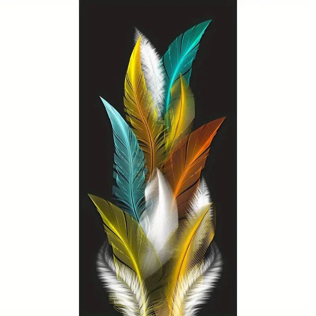 Modern Nordic Feather Printing Canvas Painting Wall Decoration Art Poster For Home Decor Living Room Home Decorative Painting