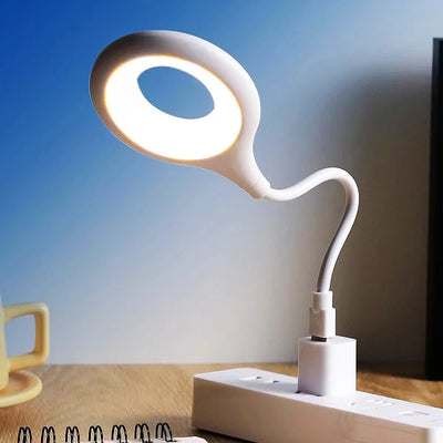 USB Table Lights Night Light Dormitory Bedside Book Lamp Eye Protection Student Study Reading Portable Direct Plug Night Light