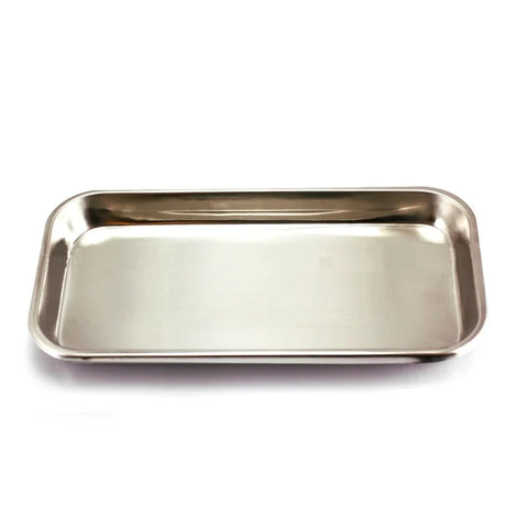 Stainless Steel Square Storage Tray Dental Medical Tools Kitchen  Nail Tattoo   Device Supplies  Dish