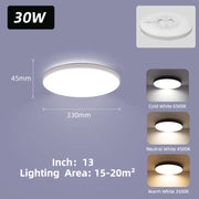 220V Led Ceiling Light Golden Bedroom Indoor Kitchen Lighting for Home Decor Dustproof Bathroom Led Lamp Golden Ceiling Lamps