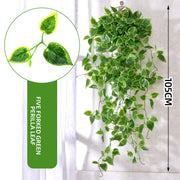 Artificial Hanging Plant Fake Ivy Leaves Vine 105cm/41in Clover Plant Greenery for Window Porch Garden Pot Indoor Outdoor Decor