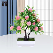 Artificial Plants Bonsai Small Tree Pot Fake Plant Flowers Potted Ornaments For Home Room Table Decoration Hotel Garden Decor