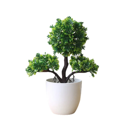 1pc Artificial Plants Bonsai Small Tree Simulation Plants Fake Flowers Table Potted Ornaments Home Decoration Hotel Garden Decor