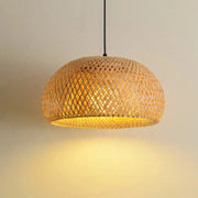 Bamboo Pendant Lamp Lustre Chandelier Hanging Lamp Handmade Rattan Pendant Light Fixture Restaurant Dining Room Indoor Lighting