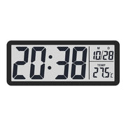 LCD Screen Digital Wall Clock Time Week and Temperature Display Electronic Clock Modern Desktop Alarm Clock Bedroom Home Decor