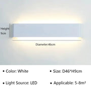 Modern LED Wall Lamp for Bedside Living Room Stairs Aisle Bathroom Home Decorations Wall Sconce Indoor Lighting Fixture Luster