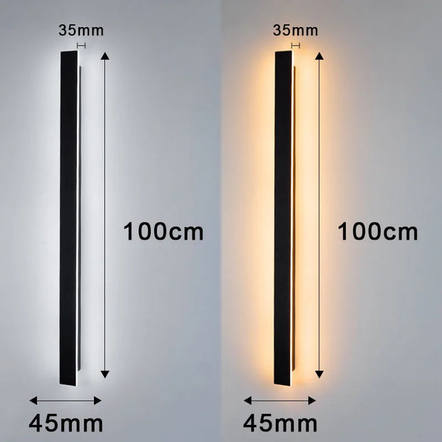 LED Wall Lamp Garden Decoration Lighting Waterproof Modern LED Wall Light AC 220V/110V 40/60/80/100/120CM Indoor Outdoor Lamps