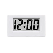 LR1130 Battery Powered Mini Desk Clock Date 12-Hour Time Display Portable Electronic Table LCD Clock for Travel Car Bedroom