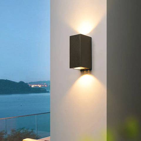 indoor outdoor Led wall lights IP66 Waterproof  up down LED 6W Led Wall Lamp Surface Mounted Garden Porch Sensor LED Light