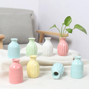 Unique Ceramic Mini Flower Vase Home Garden Decoration Planter Pot Cute Flowerpot Planter Desktop Vase Home Office Bonsai Pot