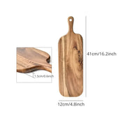 Wooden Cutting Board with Handle Kitchen Household Serving Board Wooden Cheese Board Charcuterie Board for Bread Fruit Plates