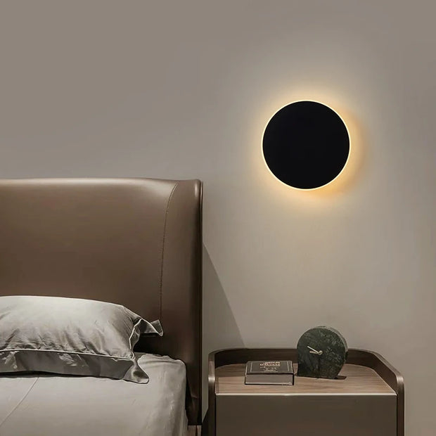 Lndoor Round Wall Lamp/Modern Minimalist Style Bedroom Bedside Table Staircase Porch/LED Light Source Human Body Touch Sensor